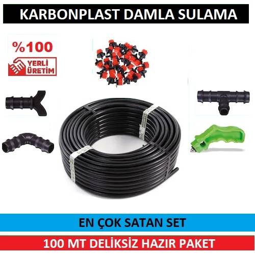 Düz Damla Sulama Sistemi ve Parçaları 16 mm 100 mt - Kargo Alıcı Öder - 1