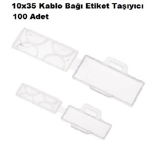 Kablo Bagı Etiket Tasıyıcı ( 10 x 35 mm, 20 x 45 mm ) - 0