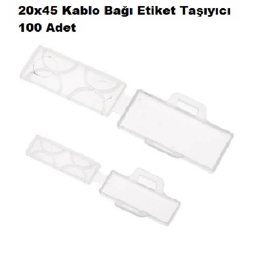 Kablo Bagı Etiket Tasıyıcı ( 10 x 35 mm, 20 x 45 mm ) - 1