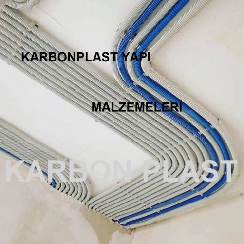 Karbonplast 10 mm Plastik Klavuz Telli Spiral Boru 100 Mt - 8