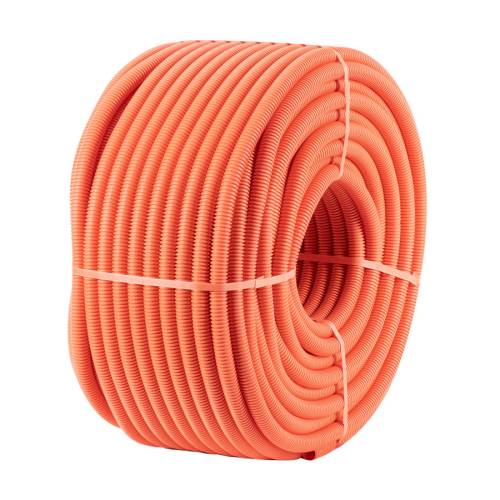 Karbonplast 11 mm Plastik Spiral Boru H. Free Alev Yayan 100 Mt ( Turuncu veya Gri ) - 1